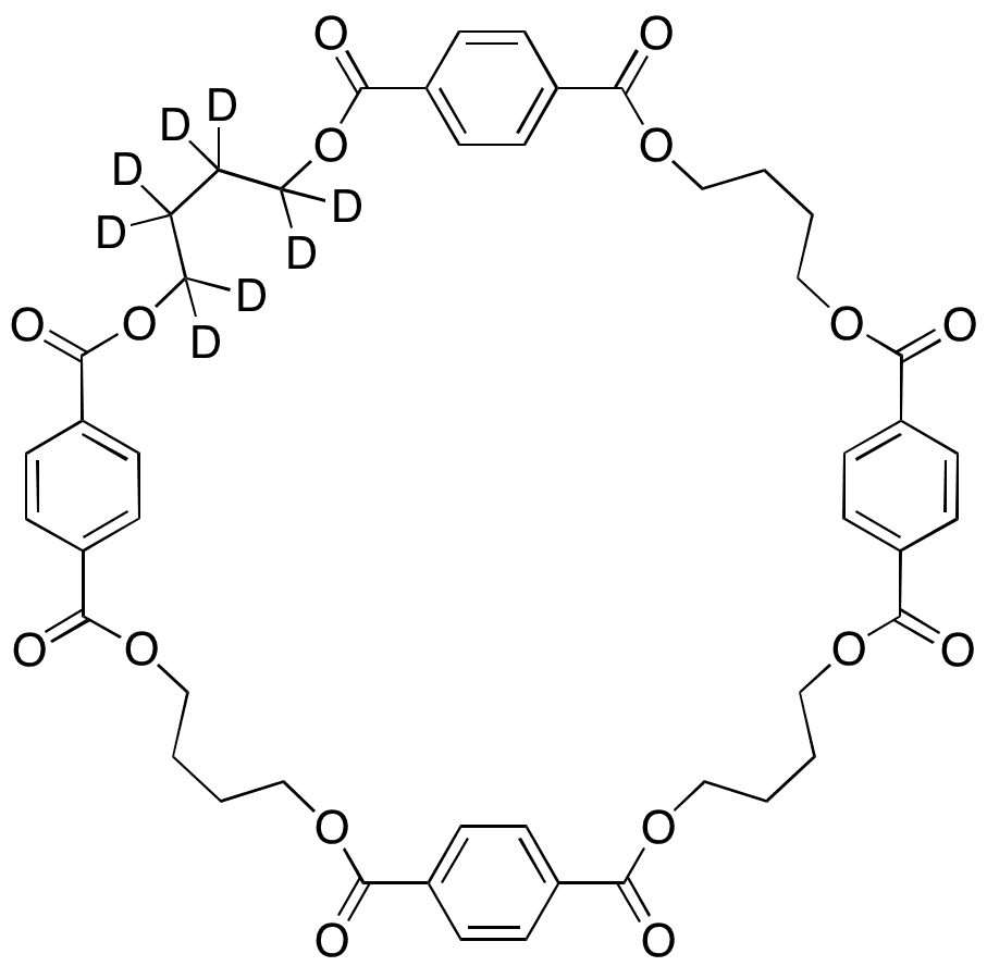 Cyclotetrakis(1,4-butylene Terephthalate)-d8 - Chemical structure and product image