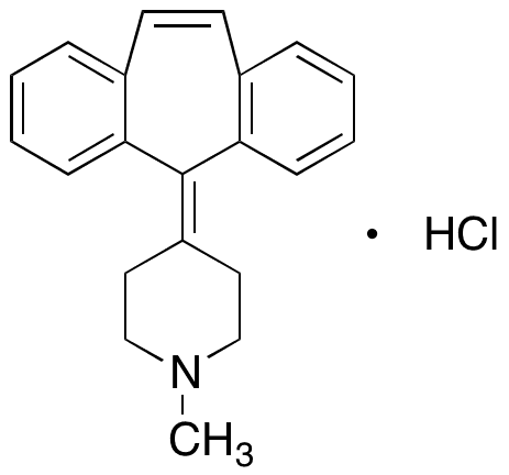 Cyproheptadine Hydrochloride - Chemical structure and product image
