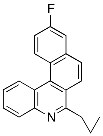 6-Cyclopropyl-10-fluorobenzo[k]phenanthridine - Chemical structure and product image