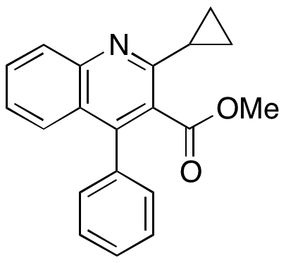 2-Cyclopropyl-4-phenyl-3-quinolinecarboxylic Acid Methyl Ester - Chemical structure and product image