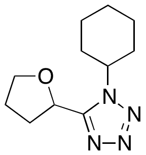 1-Cyclohexyl-5-(tetrahydrofuran-2-yl)-1H-tetrazole - Chemical structure and product image