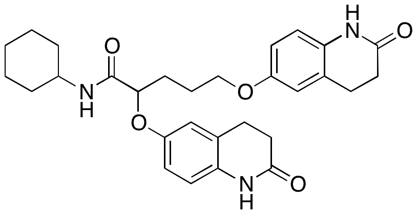 N-Cyclohexyl-2,5-bis((2-oxo-1,2,3,4-tetrahydroquinolin-6-yl)oxy)pentanamide - Chemical structure and product image