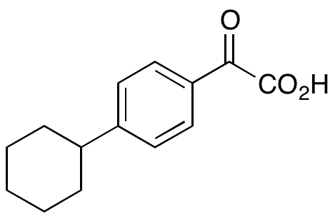 4-Cyclohexyl-Î±-oxobenzeneacetic Acid - Chemical structure and product image