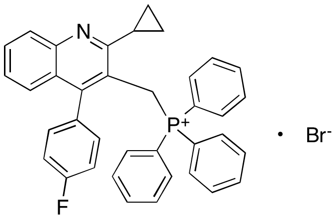 [[2-Cyclopropyl-4-(4-fluorophenyl)-3-quinolinyl]methyl]triphenyl-phosphonium Bromide - Chemical structure and product image