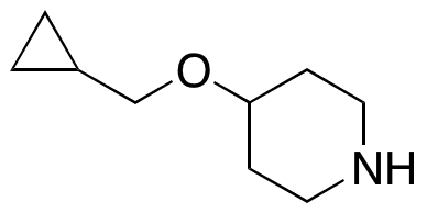 4-(Cyclopropylmethoxy)piperidine - Chemical structure and product image