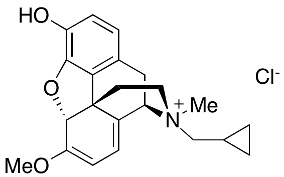 17-(Cyclopropylmethyl)-6,7,8,14-tetradehydro-4,5-epoxy-3-hydroxy-6-methoxy-17-methylmorphinanium Chloride - Chemical structure and product image