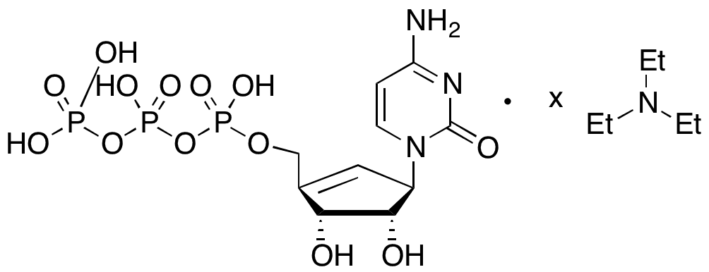 Cyclopentenylcytosine-5â€™-triphosphate Triethylamine Salt - Chemical structure and product image