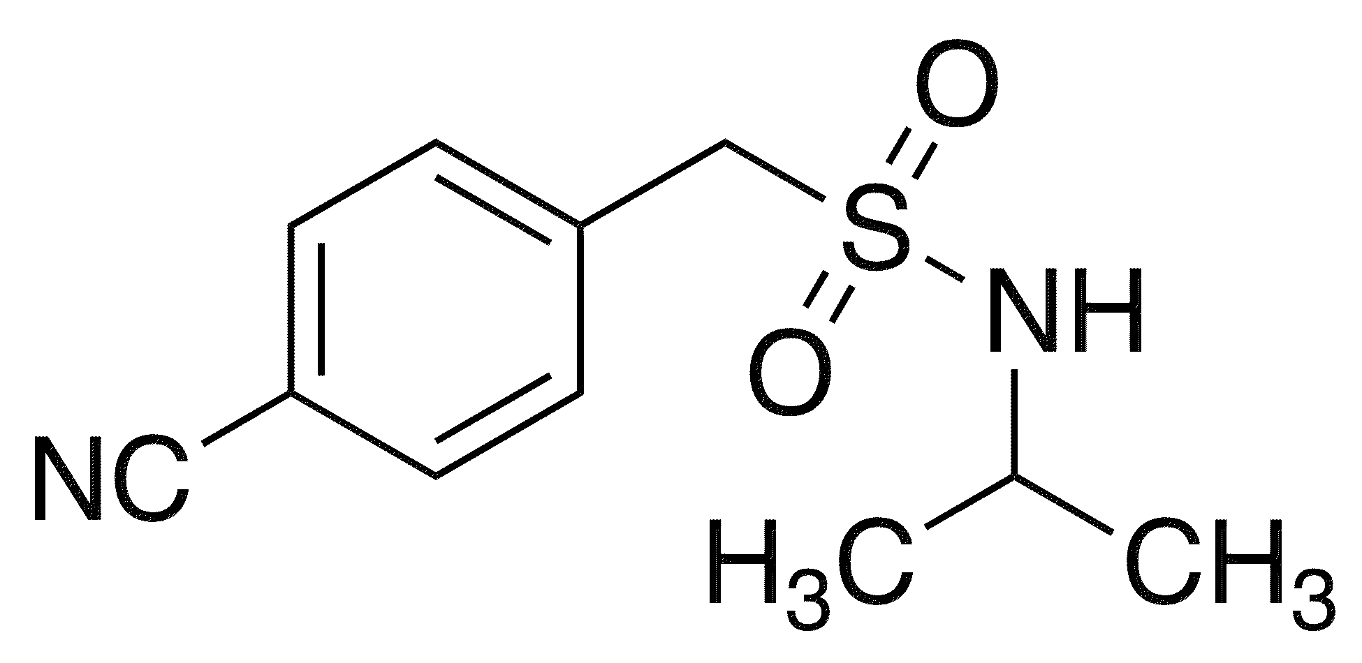 1-(4-Cyanophenyl)-N-isopropylmethanesulfonamide - Chemical structure and product image
