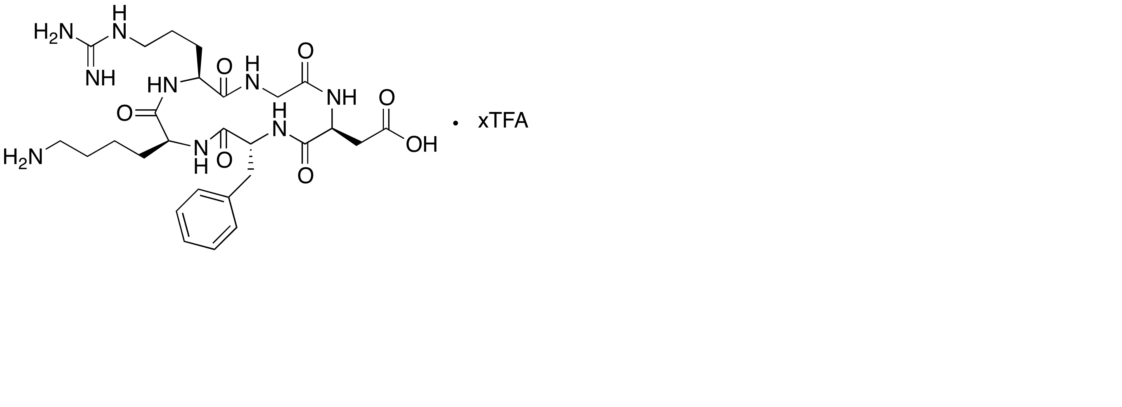 Cyclo (-RGDfK) Trifluoroacetic Acid Salt - Chemical structure and product image