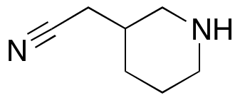 3-Cyanomethylpiperidine - Chemical structure and product image