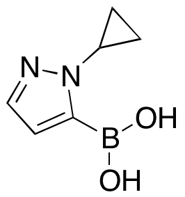 B-(1-Cyclopropyl-1H-pyrazol-5-yl)-Boronic Acid - Chemical structure and product image