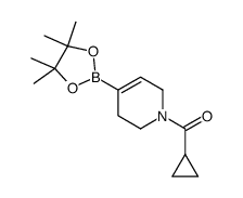 1-Cyclopropanecarbonyl-5,6-dihydro-2H-pyridine-4-boronic acid, pinacol ester - Chemical structure and product image