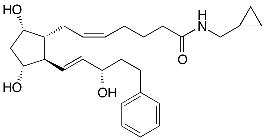 N-Cyclopropyl Methyl Bimatoprost - Chemical structure and product image