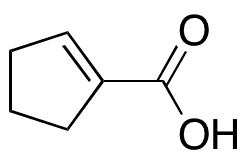 1-Cyclopentenecarboxylic Acid - Chemical structure and product image