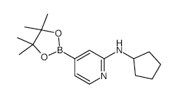 2-(N-Cyclopentylamino)pyridine-4-boronic acid, pinacol ester - Chemical structure and product image