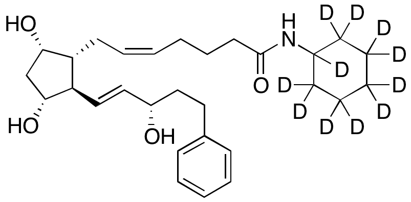N-Cyclohexyl-desmethyl Bimatoprost-d11 - Chemical structure and product image