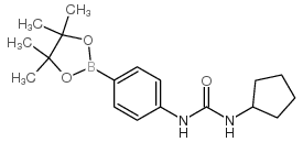 4-(3-Cyclopentyllureido)phenylboronic acid, pinacol ester - Chemical structure and product image