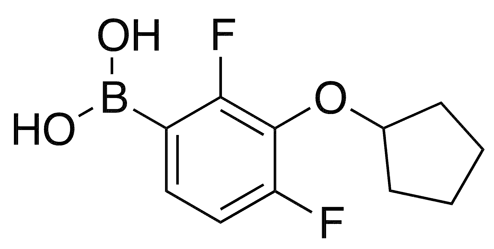 3-(Cyclopentyloxy)-2,4-difluorophenylboronic acid - Chemical structure and product image