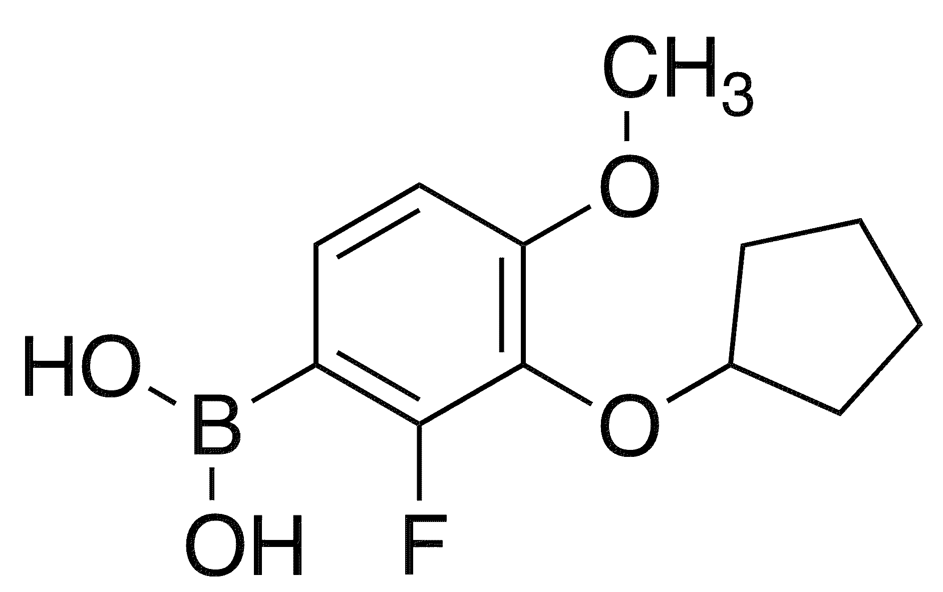 3-(Cyclopentyloxy)-2-fluoro-4-methoxyphenylboronic acid - Chemical structure and product image