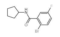 N-Cyclopentyl 2-bromo-5-fluorobenzamide - Chemical structure and product image