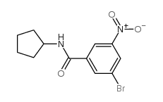 N-Cyclopentyl 3-bromo-5-nitrobenzamide - Chemical structure and product image