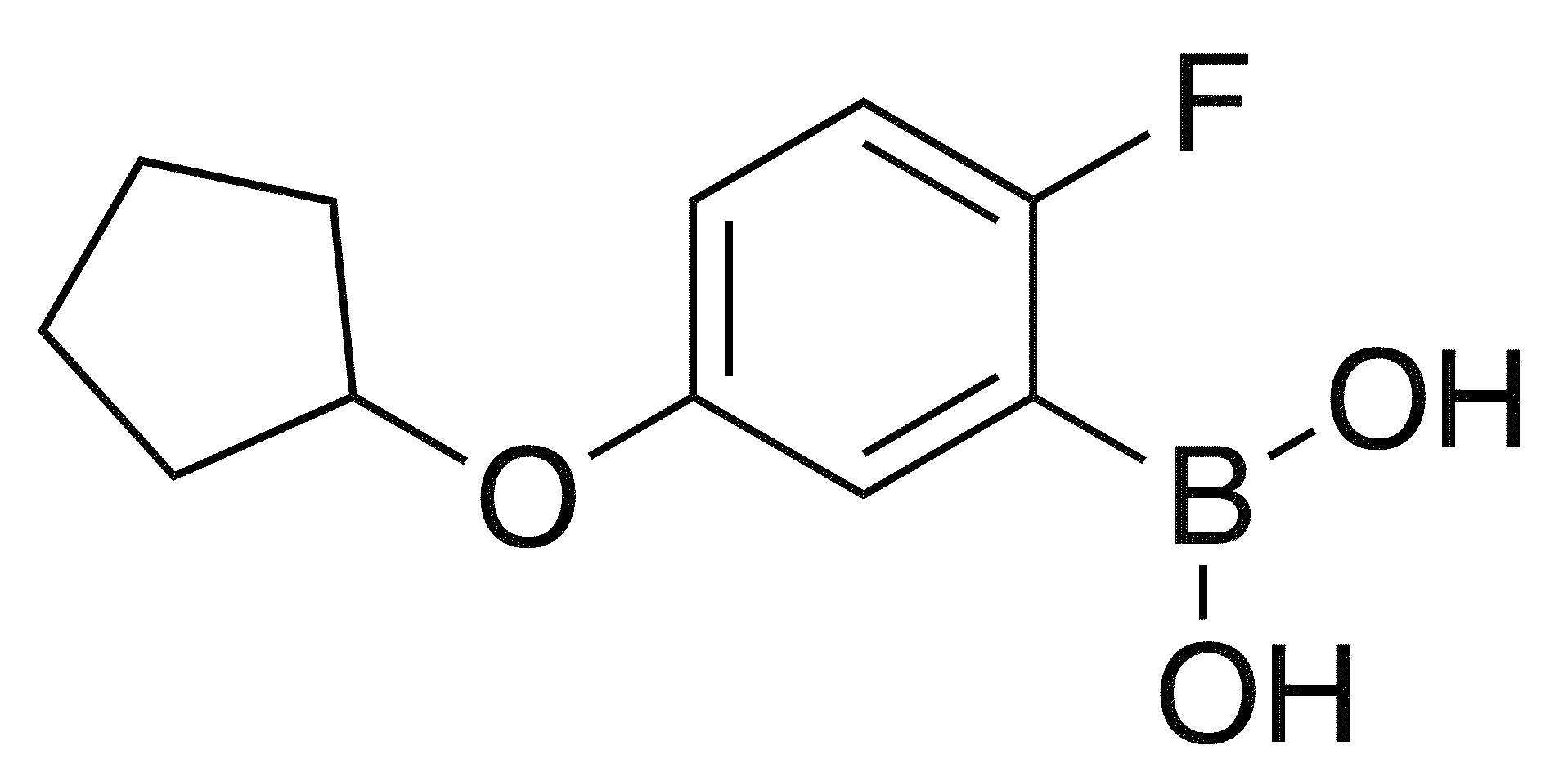 5-(Cyclopentyloxy)-2-fluorophenylboronic acid - Chemical structure and product image