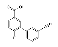3-(3-Cyanophenyl)-4-fluorobenzoic acid - Chemical structure and product image
