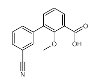 3-(3-Cyanophenyl)-2-methoxybenzoic acid - Chemical structure and product image