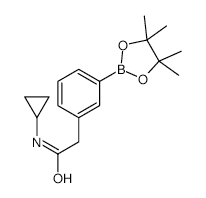 3-(N-Cyclopropylaminocarbonyl)methylphenylboronic acid, pinacol ester - Chemical structure and product image