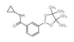 3-(Cyclopropylaminocarbonyl)phenylboronic acid, pinacol ester - Chemical structure and product image