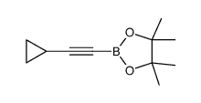 Cyclopropylethynylboronic acid pinacol ester - Chemical structure and product image