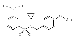 3-[N-Cyclopropyl-N-(4-methoxybenzyl)sulfamoyl]phenylboronic acid - Chemical structure and product image