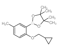 2-(2-Cyclopropylmethoxy-5-methylphenyl)-4,4,5,5-tetramethyl[1,3,2]dioxaborolane - Chemical structure and product image