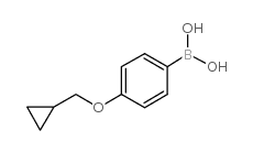 4-(Cyclopropylmethoxy)phenylboronic acid - Chemical structure and product image