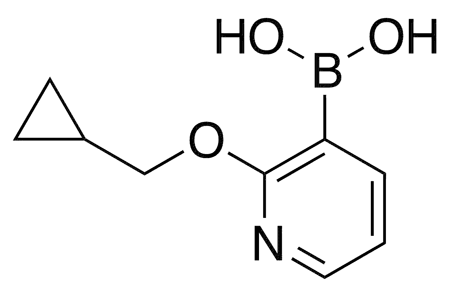 2-(Cyclopropylmethoxy)pyridine-3-boronic acid - Chemical structure and product image