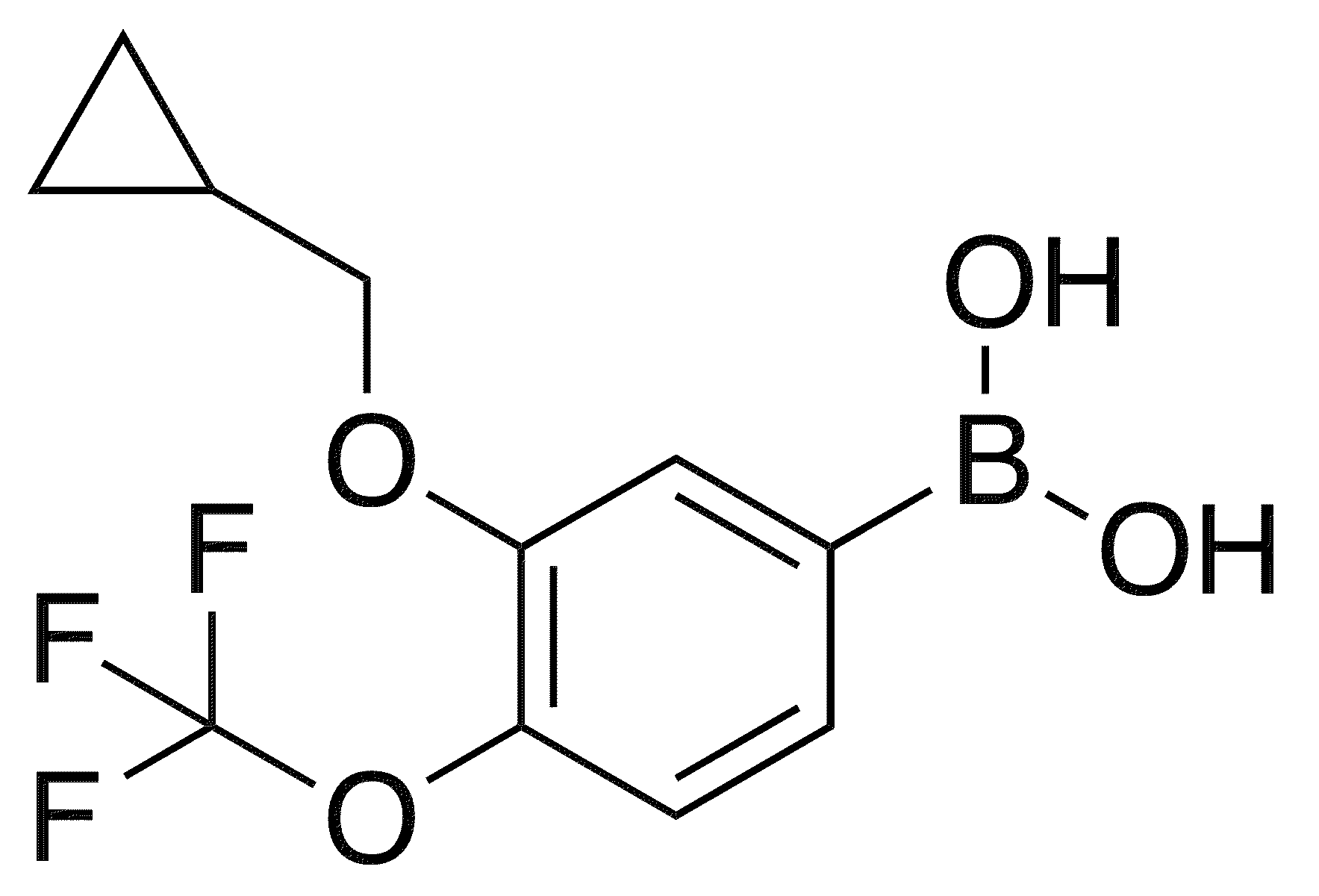 3-(Cyclopropylmethoxy)-4-(trifluoromethoxy)phenylboronic acid - Chemical structure and product image