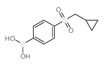 4-(Cyclopropylmethylsulfonyl)phenylboronic acid - Chemical structure and product image