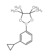 2-(3-Cyclopropylphenyl)-4,4,5,5-tetramethyl-[1,3,2]dioxaborolane - Chemical structure and product image
