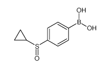 4-(Cyclopropylsulfinyl)phenylboronic acid - Chemical structure and product image