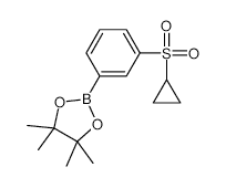 3-(Cyclopropylsulfonyl)phenylboronic acid, pinacol ester - Chemical structure and product image