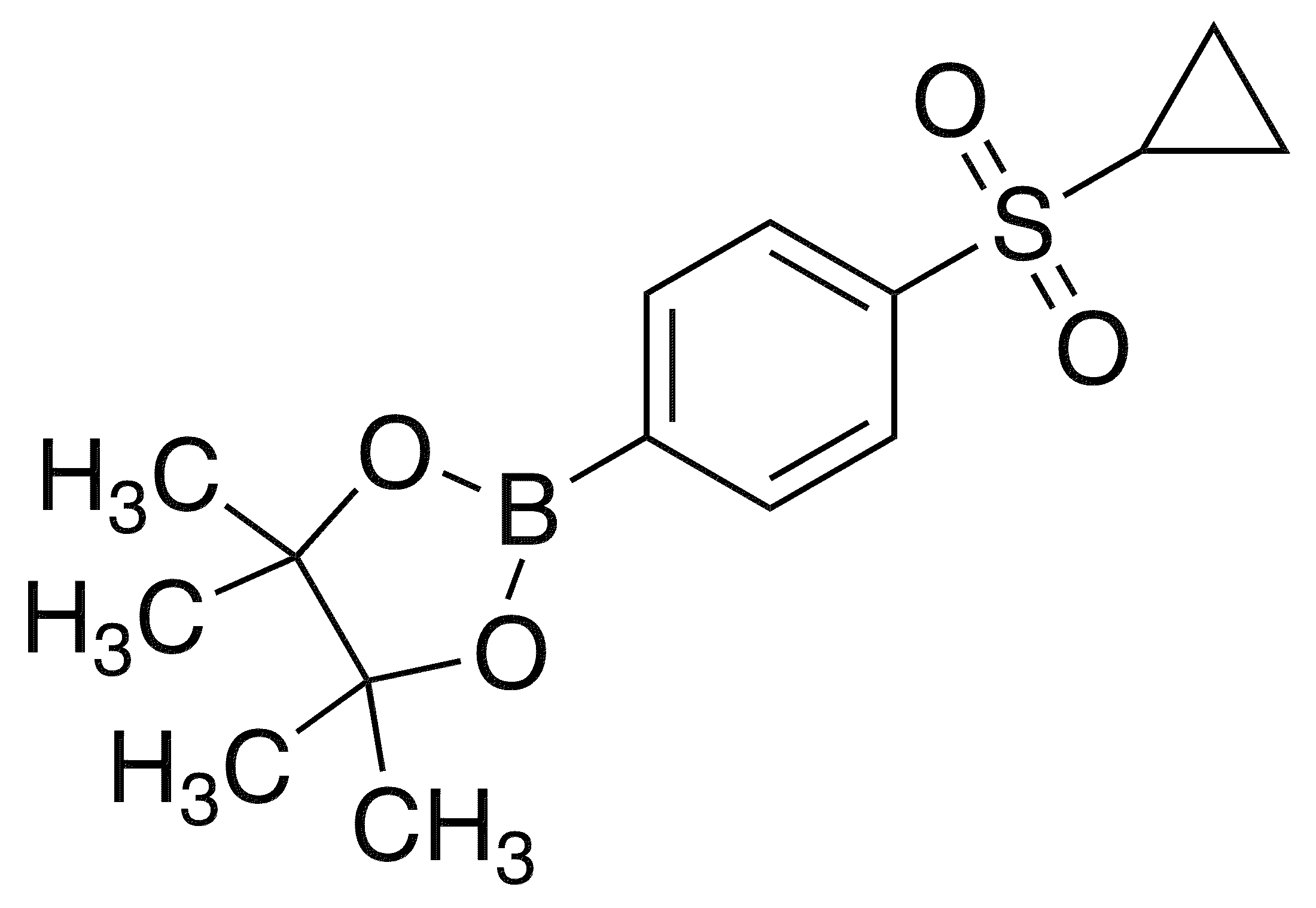 4-(Cyclopropylsulfonyl)phenylboronic acid pinacol ester - Chemical structure and product image
