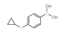 4-Cyclopropylthiophenylboronic acid - Chemical structure and product image