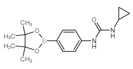 4-(3-Cyclopropylureido)phenylboronic acid, pinacol ester - Chemical structure and product image