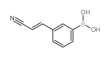 3-(E-2-Cyanovinyl)phenylboronic acid - Chemical structure and product image