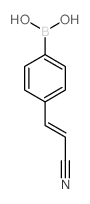 4-(2-Cyanovinyl)phenylboronic acid - Chemical structure and product image