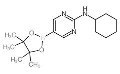 2-(Cyclohexylamino)pyrimidine-5-boronic acid, pinacol ester - Chemical structure and product image