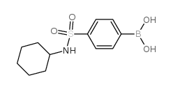 N-Cyclohexyl 4-boronobenzenesulfonamide - Chemical structure and product image