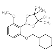 2-(2-Cyclohexylmethoxy-6-methoxyphenyl)-4,4,5,5-tetramethyl-[1,3,2]dioxaborolane - Chemical structure and product image
