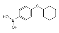 4-(Cyclohexylsulfanyl)phenylboronic acid - Chemical structure and product image
