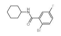 N-Cyclohexyl 2-bromo-5-fluorobenzamide - Chemical structure and product image